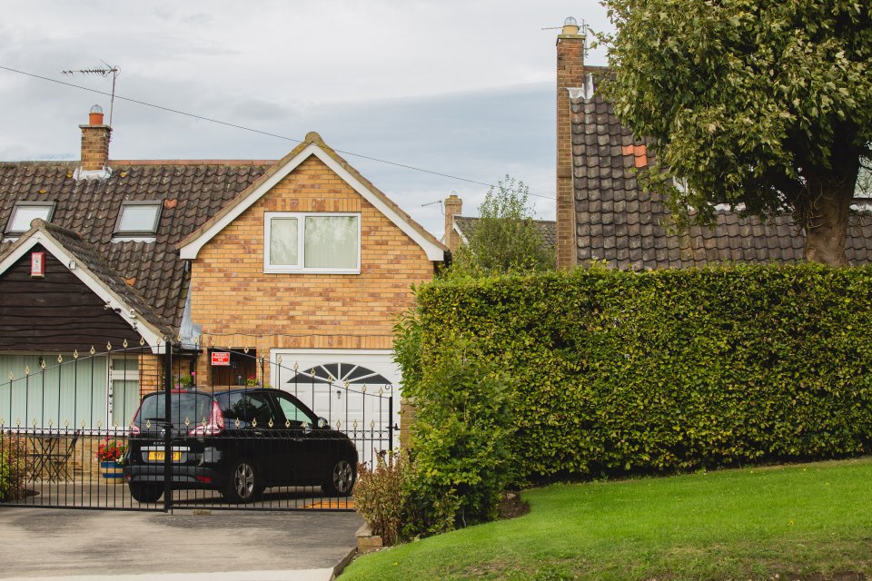 Dispute .... 45 (left) and 47 Spring Road, Market Weighton, where contentious hedge divides two properties