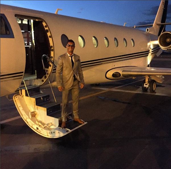 Ron has previously posted several images of himself with the luxury jet on his Instagram page