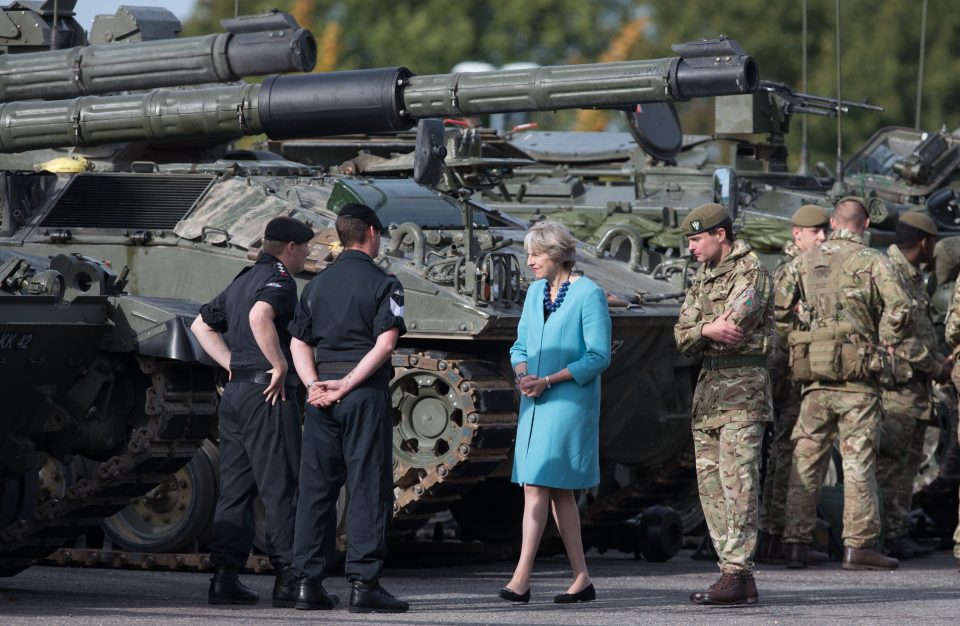 Fresh assault . . . Theresa May blasts tank-chasing firms that hound our brave troops