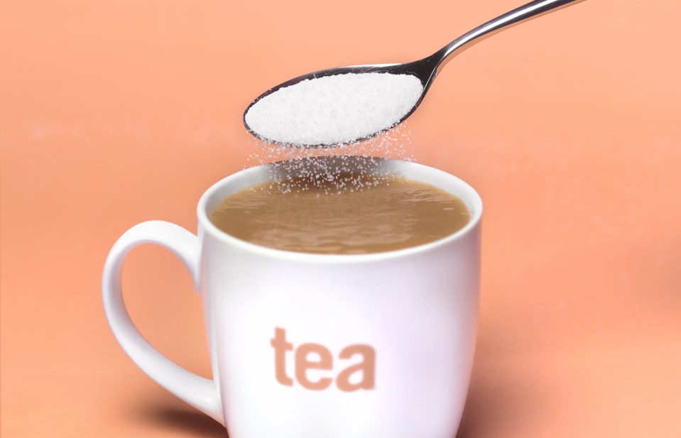 Sugar addiction with tea
