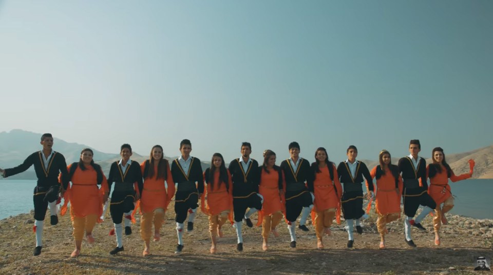 A still from the video of the popular Arabic song