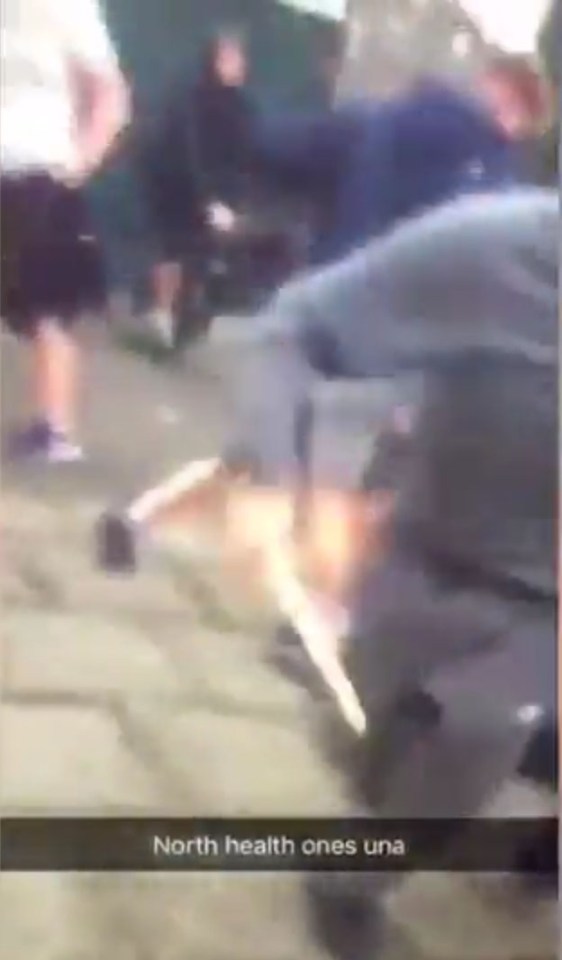 Up to 100 youths are thought to be involved in the brawl