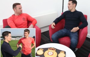 Man Utd exile Wayne Rooney comforted by Anthony Crolla after being left out of Europa League squad