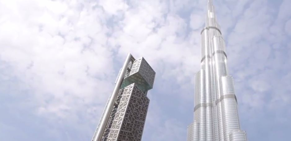 The Burj Khalika can be seen in the right of this screenshot