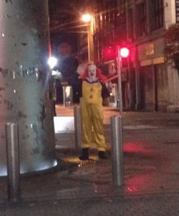 The girl's party wasn't the first time a "killer clown" has been spotted in Dublin, with this image emerging earlier in the week
