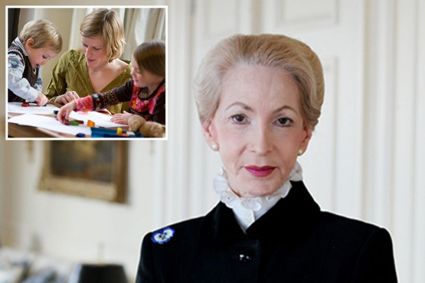 Leading British businesswoman Barbara Judge has said that new mums should hire nannies so they can get back to work as soon as possible