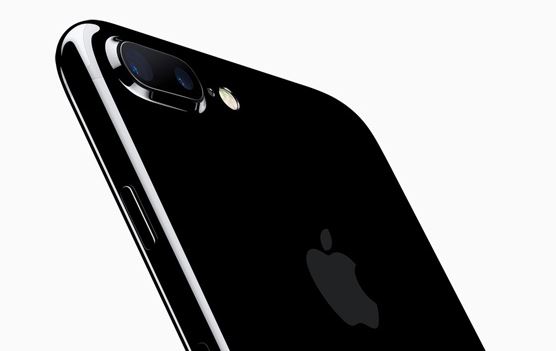 The iPhone 7 Plus, shown in stunning glossy 'Jet Black'