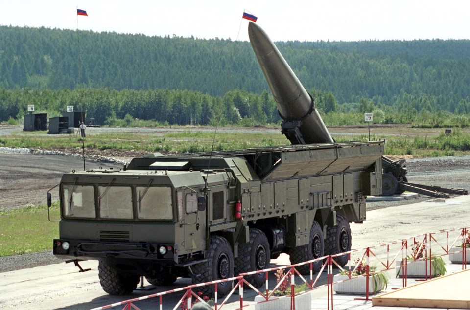 Russia's feared Iskander-M missile systems (pictured) can strike targets 310miles away