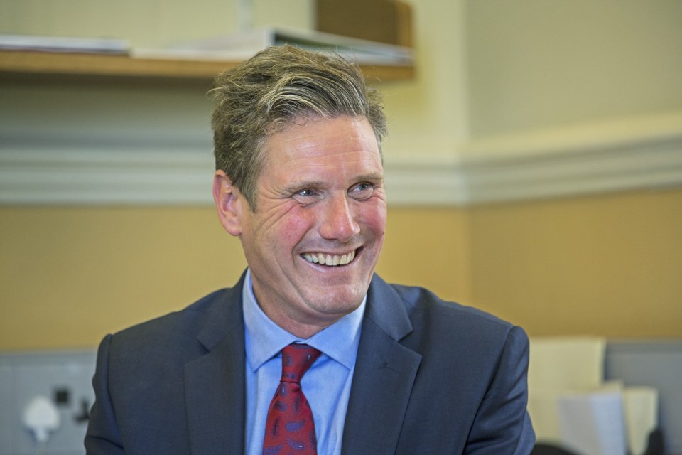 Remain cheerleader . . . Labour's Keir Starmer