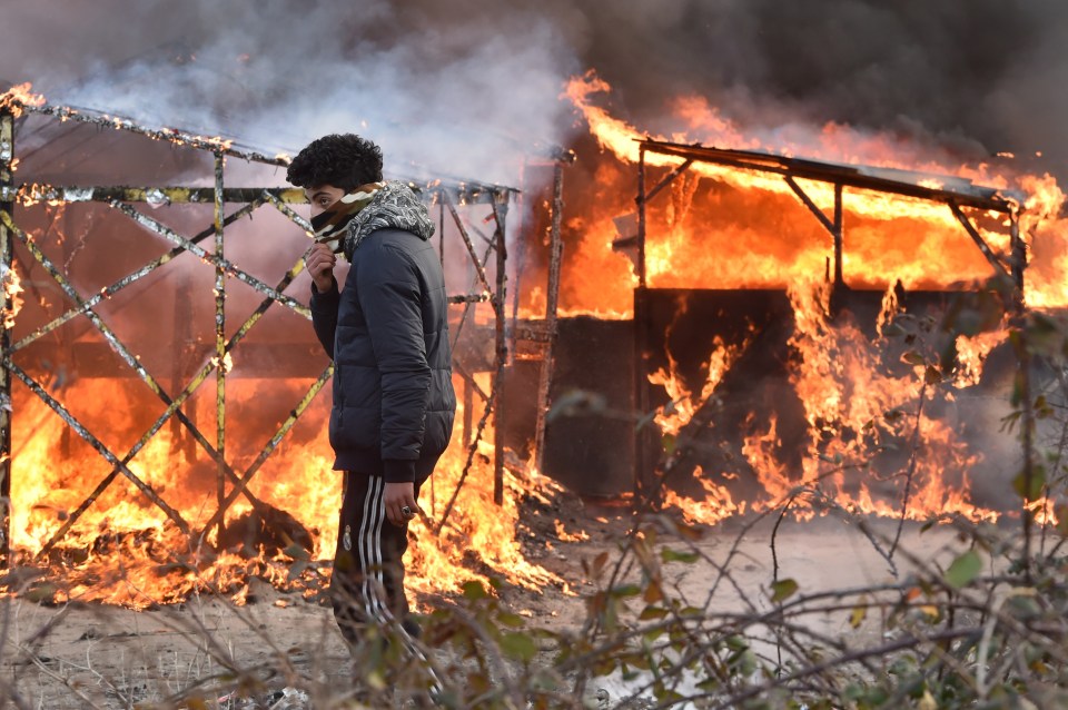 Clashes broke out between French riot police and migrants on February 29 as bulldozers moved into the grim shantytown on the edge of Calais known as the Jungle to start destroying hundreds of makeshift shelters