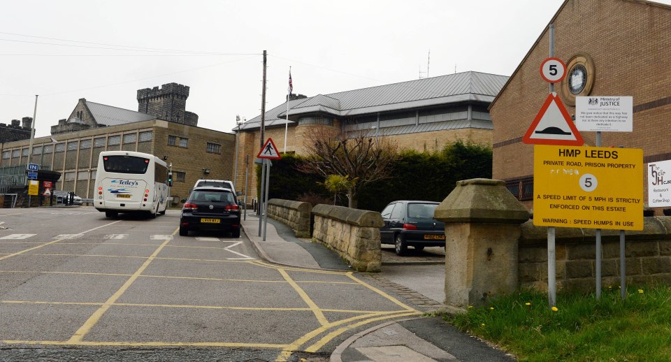 The pair were rushed to hospital after inhaling the fumes at HMP Leeds