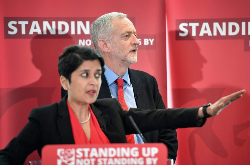 Jeremy Corbyn and Shami Chakrabarti