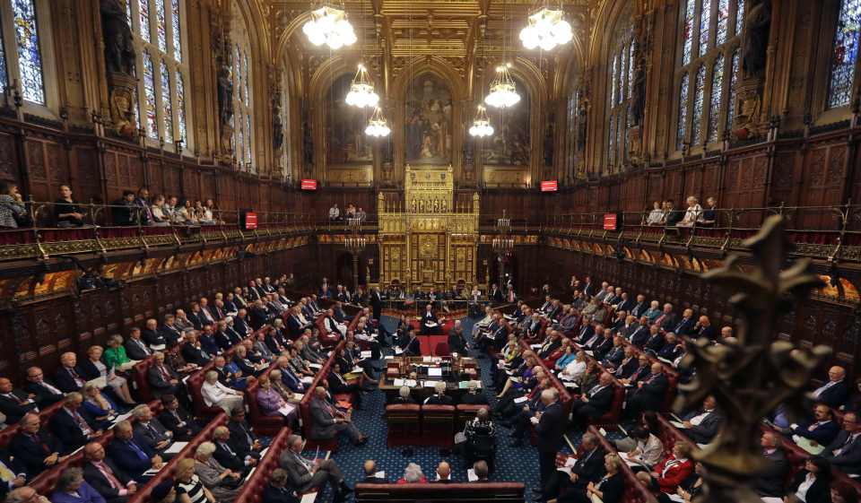 A general view shows the House of Lords