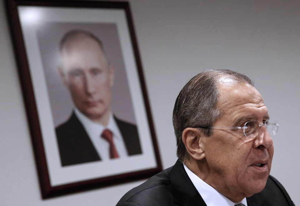 Foreign Minister . . . Sergei Lavrov blasts Britain in furious spat