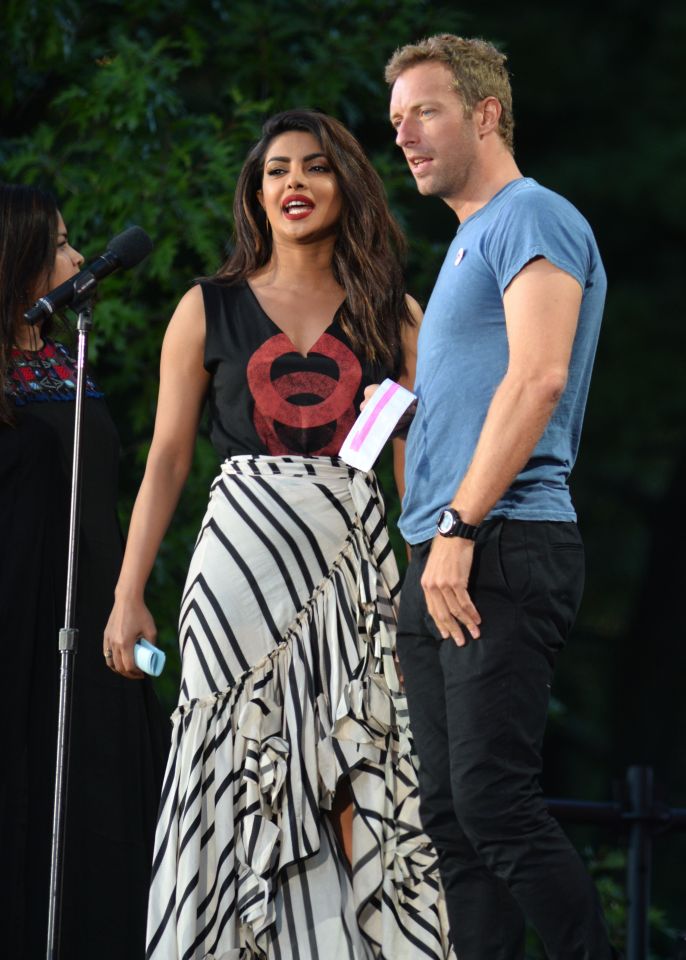 She has since been spotted with Coldplay frontman Chris Martin as they hosted the Global Citizen Festival in New York