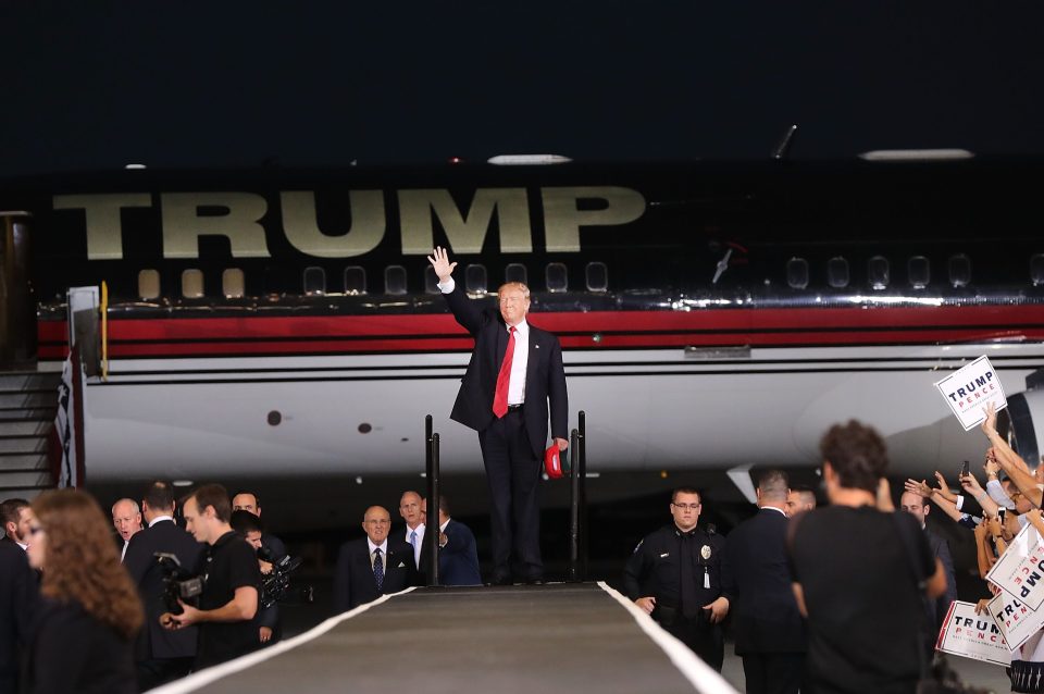 Voters will go to the polls on November 8 to chose between the the blond billionaire from New York and Hillary Clinton