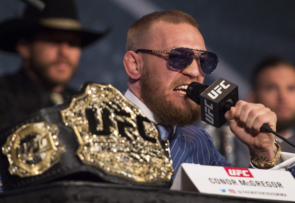 Attitude . . . what boxing star can match the bombast of UFC fighters like Conor McGregor?