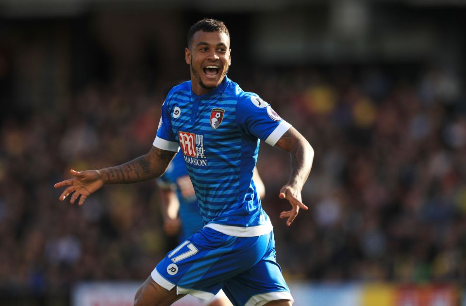 Josh King celebrates immediately after coming on