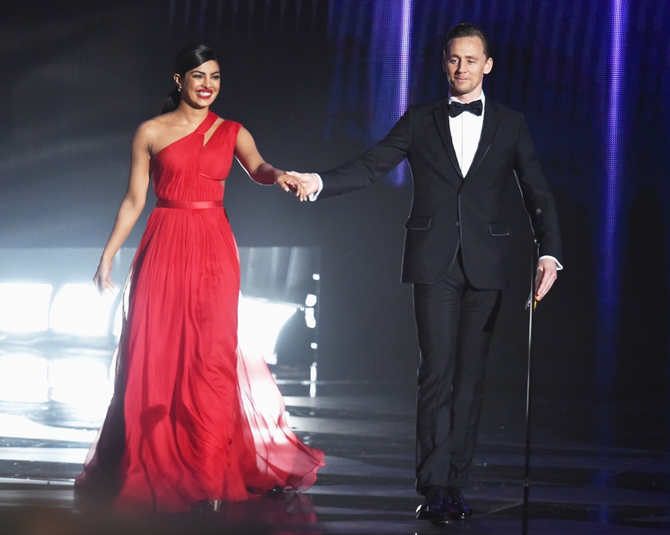The actress was linked to the Night Manager actor after he spun her around at an awards ceremony
