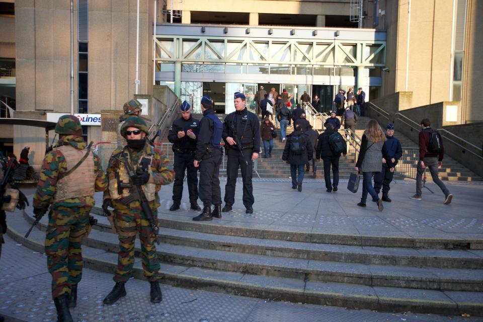 Brussels' North station after 31 people were killed in terror attacks in the city in March 