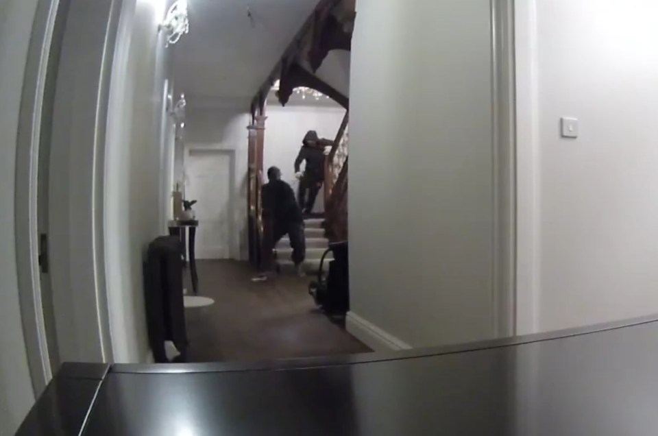 omeowner just misses three burglars raiding their home