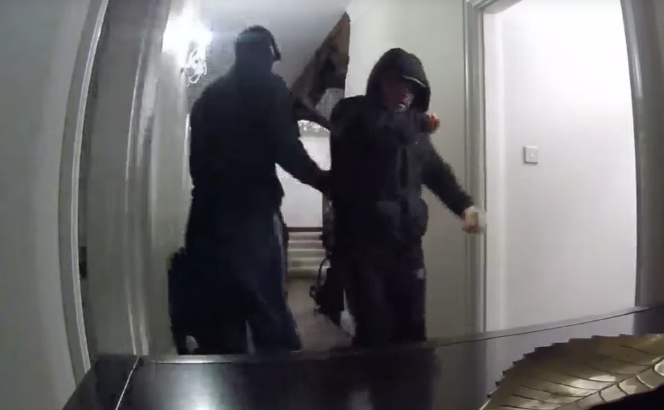 omeowner just misses three burglars raiding their home
