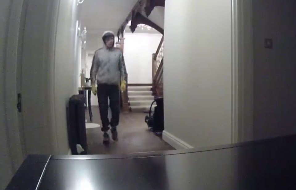 omeowner just misses three burglars raiding their home