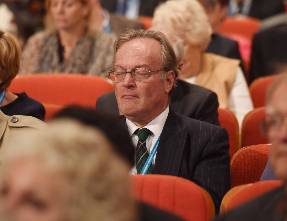 Delegates catching 40 winks in the ICC 