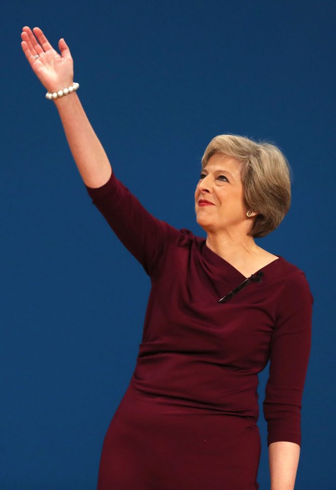 The PM warned tax dodgers that "were coming after you" in her section on business