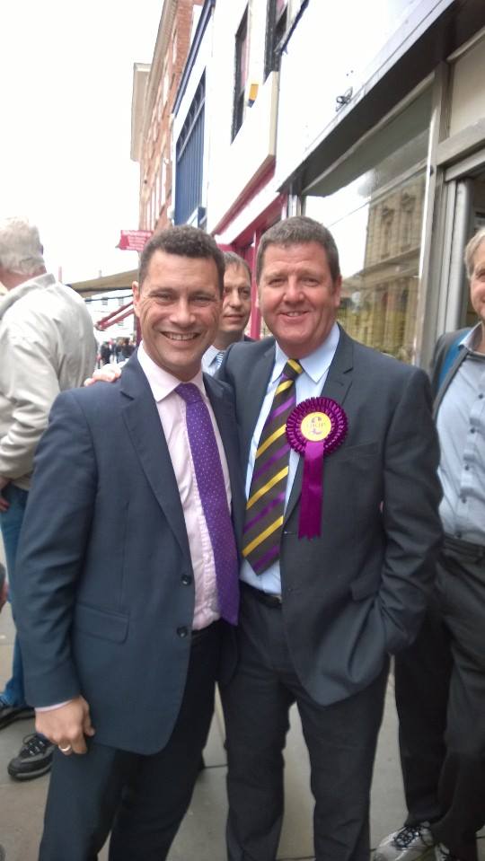 Ukip MEPs at the scene said Woolfe was far from the innocent victim in the situation and has challenged Hookem, right, to the fight