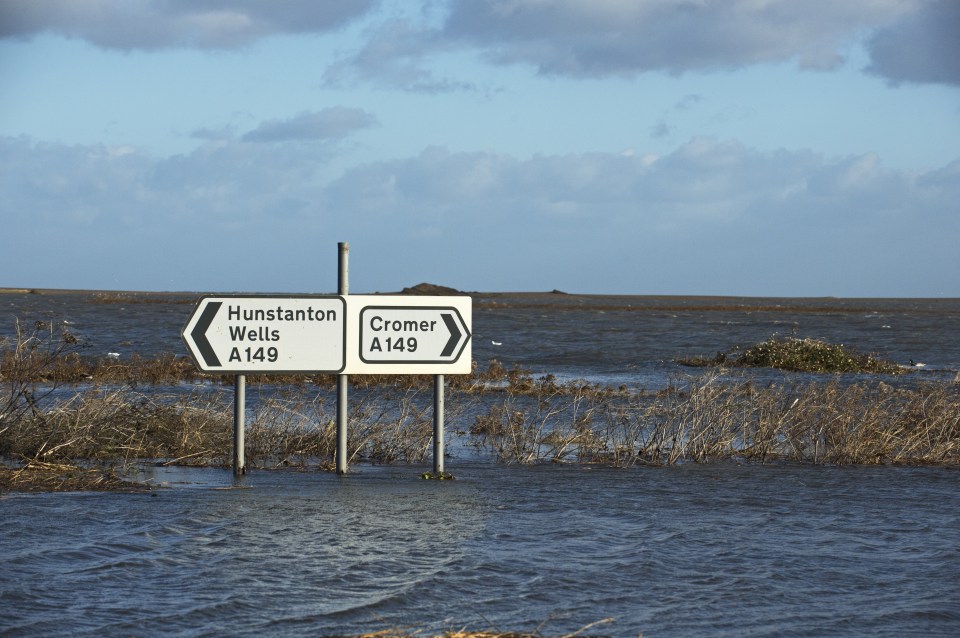 Flooding at Salthouse, Norfolk