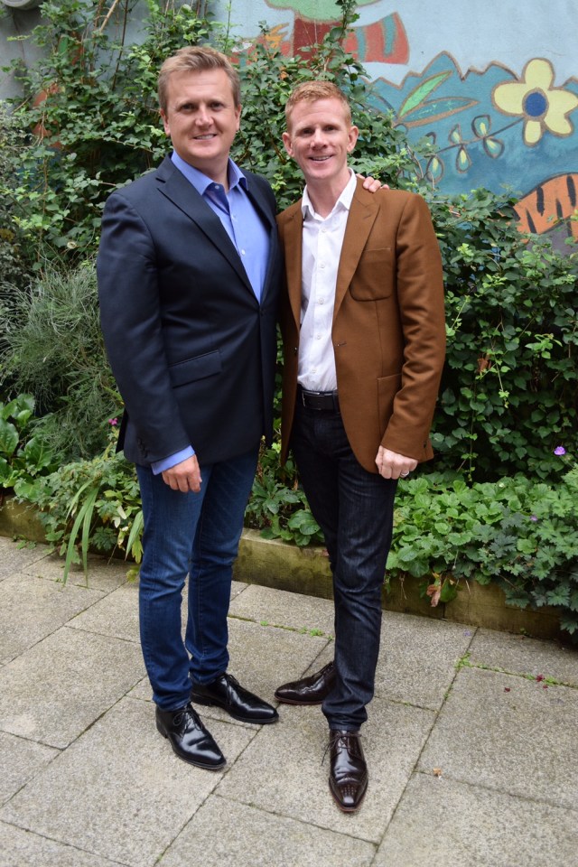 Aled Jones and Richard McCann, son of Yorkshire Ripper victim