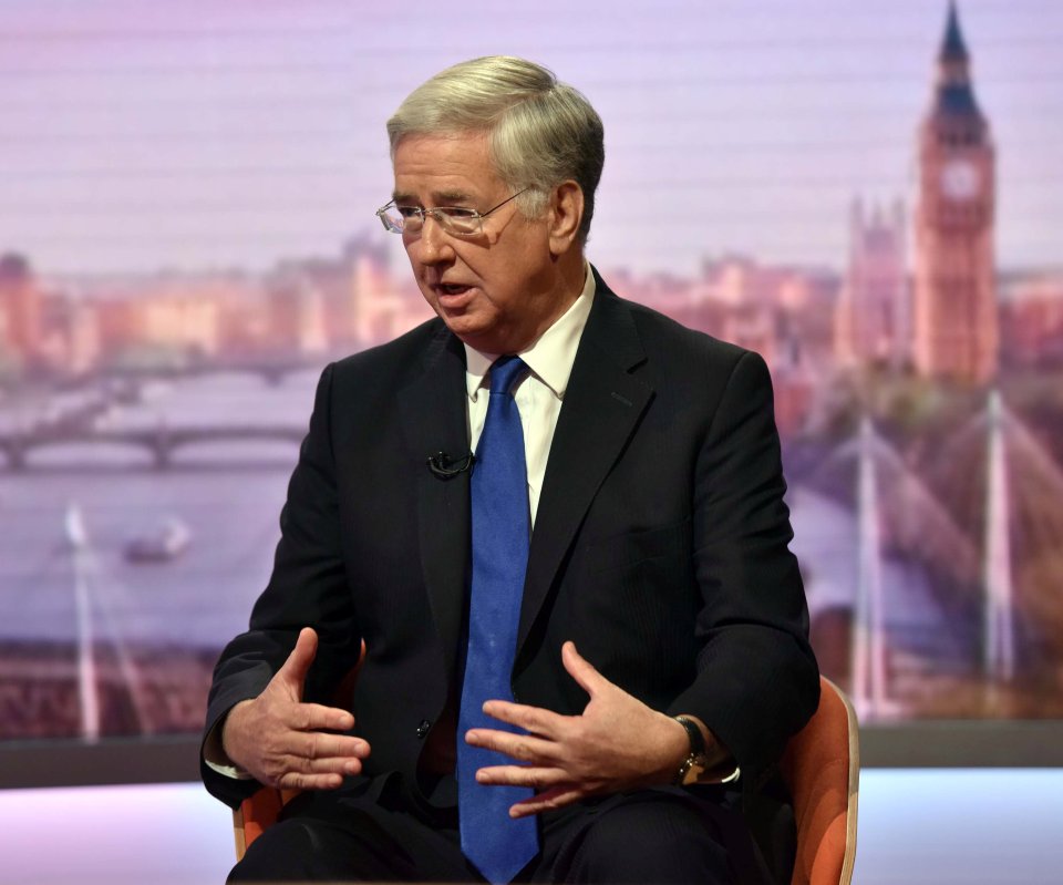 Defence Secretary Michael Fallon