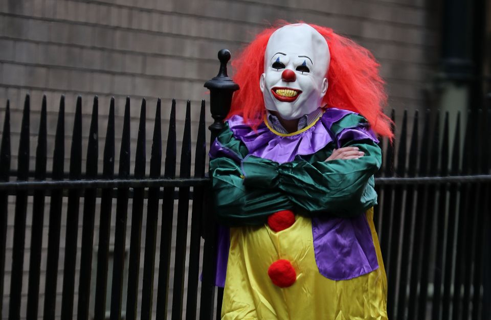 Killer clowns have been sweeping across the UK scaring people having started in the USA