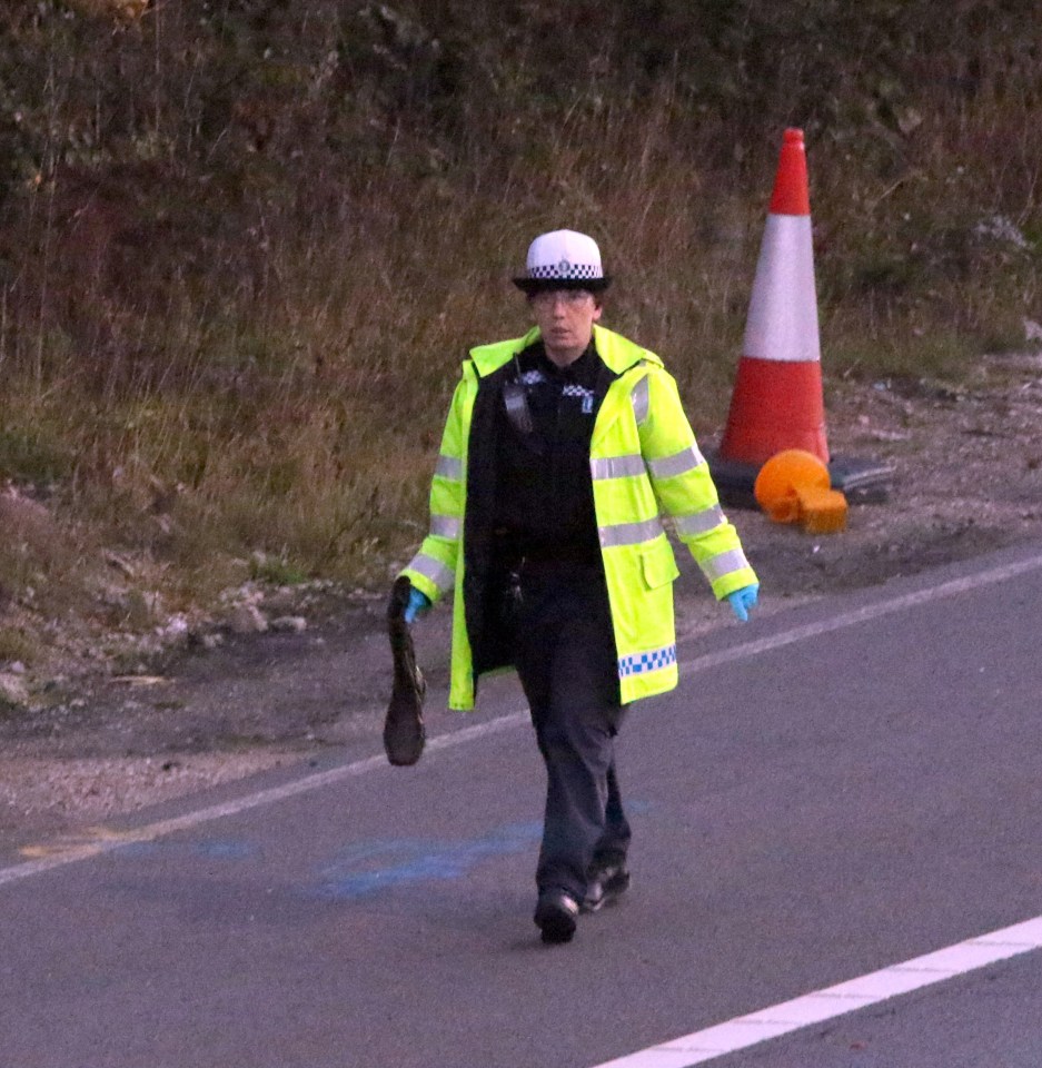 Thames Police rushed to the scene with a section of the M4 closed off as authorities worked 