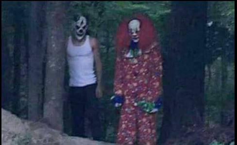 These two were snapped in Sandy, Bedfordshire. apparently armed with a chainsaw and machete