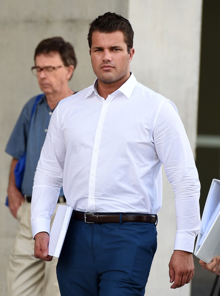 Tostee is accused of intimidating New Zealand tourist Wright that she felt the only way to escape was to climb down from his apartment