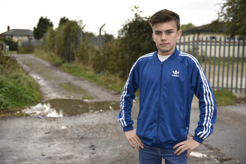 Owen Russell was with a group of friends, saying that the clown had appeared to be intimidated by the large number of people
