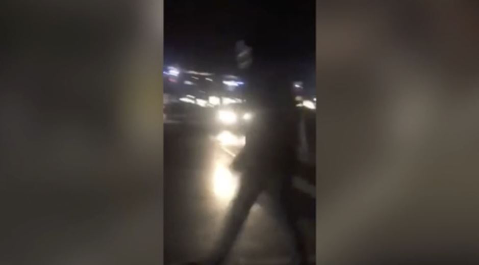 Gang ... Four teenage boys were arrested by police outside the Manchester shopping centre