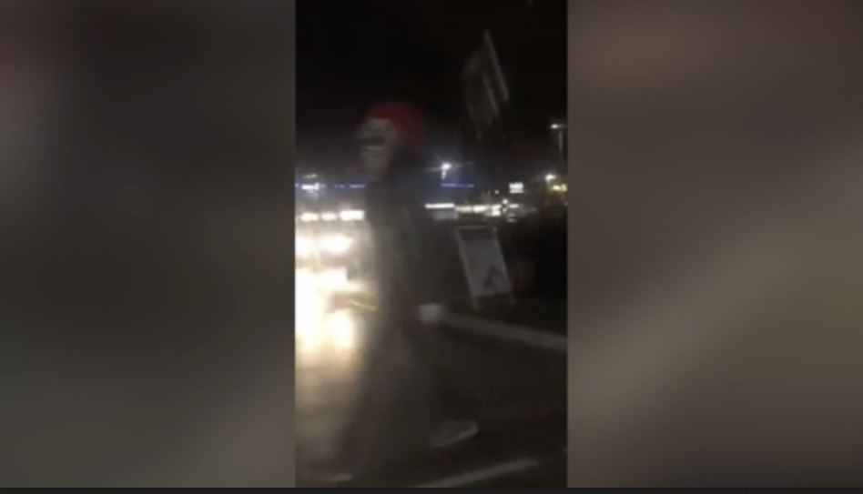 Terror ... Video filmed by screaming woman has been viewed hundreds of times