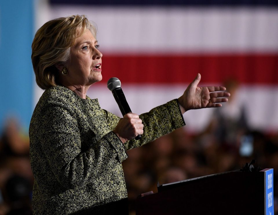Democratic Presidential Nominee Hillary Clinton Campaigns In Las Vegas