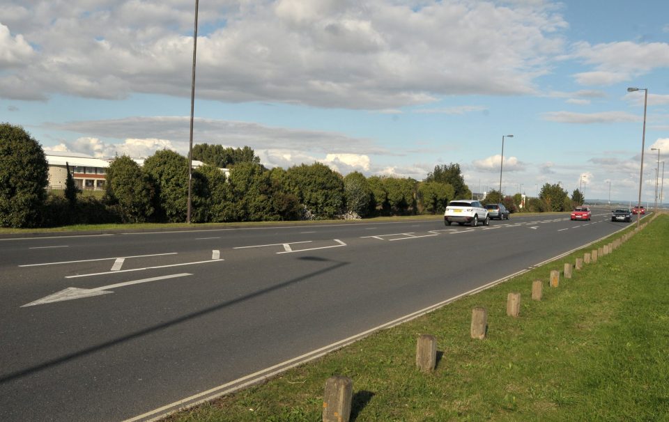 The coach stopped on Eastern Road in Portsmouth, where other vehicles reportedly beeped and swerved out of the way as it would not have been able to pull over