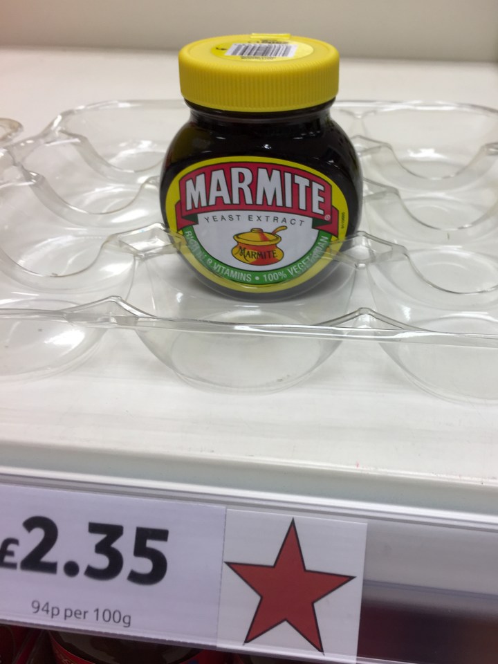 The last jar of Marmite on sale at Tesco in Cambridge