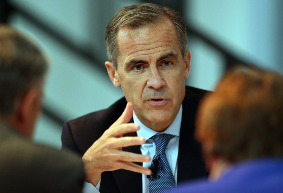 Bank of England governor Mark Carney