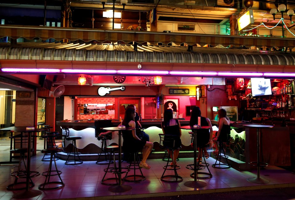 The famed red light district has become a ghost town after the death of Thailand's monarch