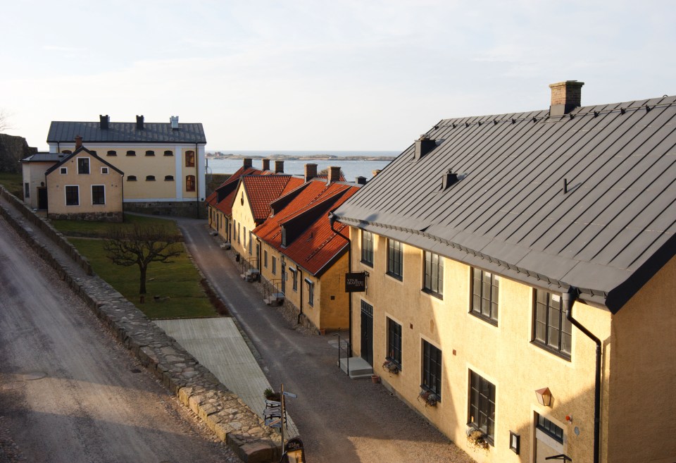 The attack took place in the Swedish town of Varberg as the teenager smoked in the street