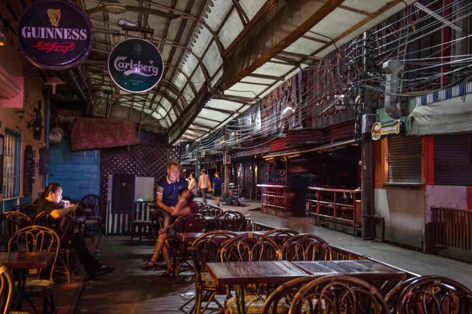 Streets usually packed with nightlife have become deserted