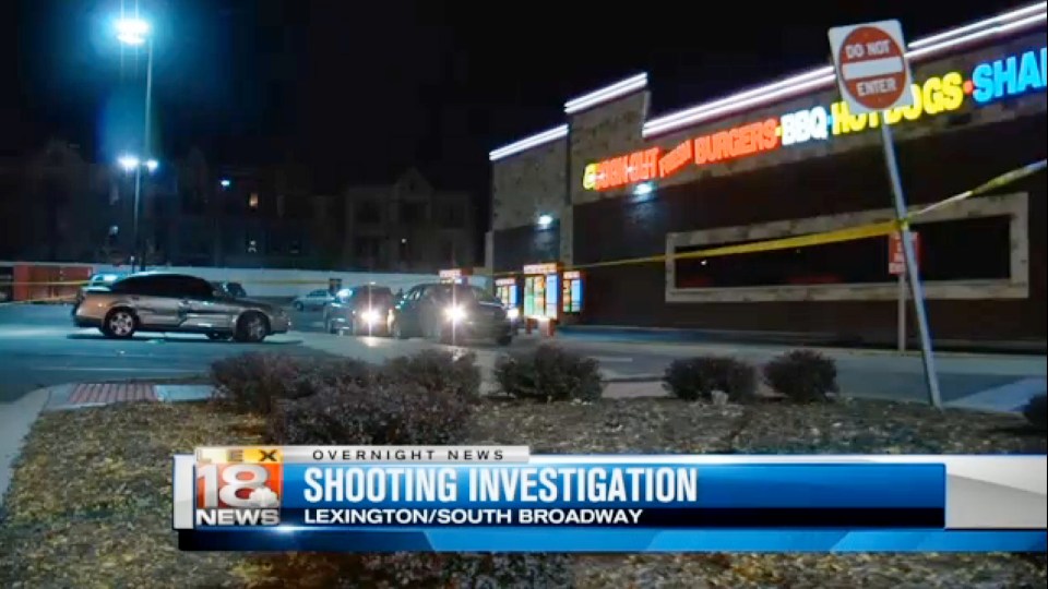 The 15-year-old was killed when shooting broke out between men in two cars outside a restaurant