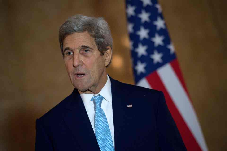 US Secretary of State John Kerry speaks