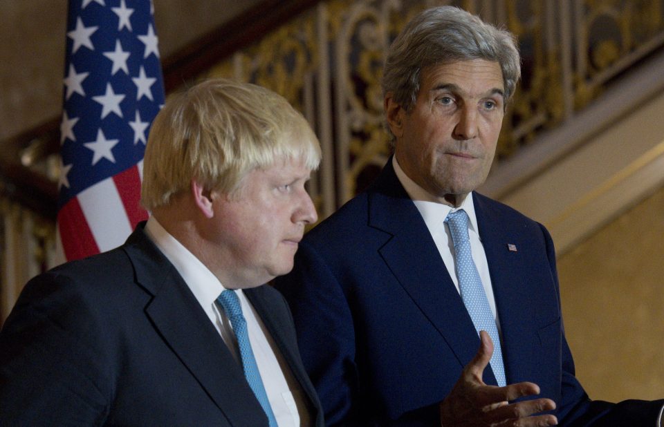 Boris Johnson Meets US Secretary of State For Syria Talks